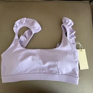 POPFLEX Romance Ruffle Bra- Digital Lavender